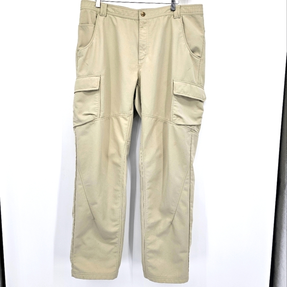 Columbia Titanium Fleece Lined Water Resistant Khaki Pants Mens Size Xl